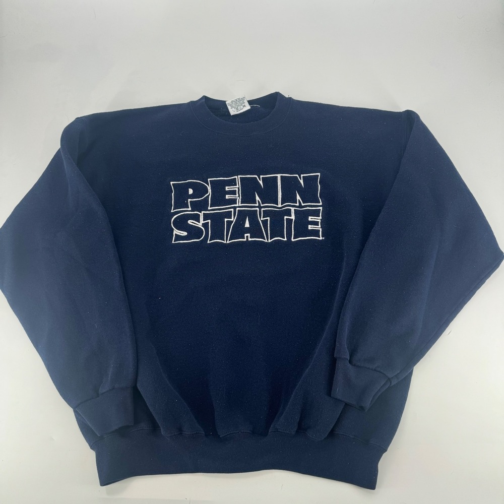 Vintage Penn State Sweatshirt Mens XL Navy Blue 20/20 Sport Made in USA Pullover